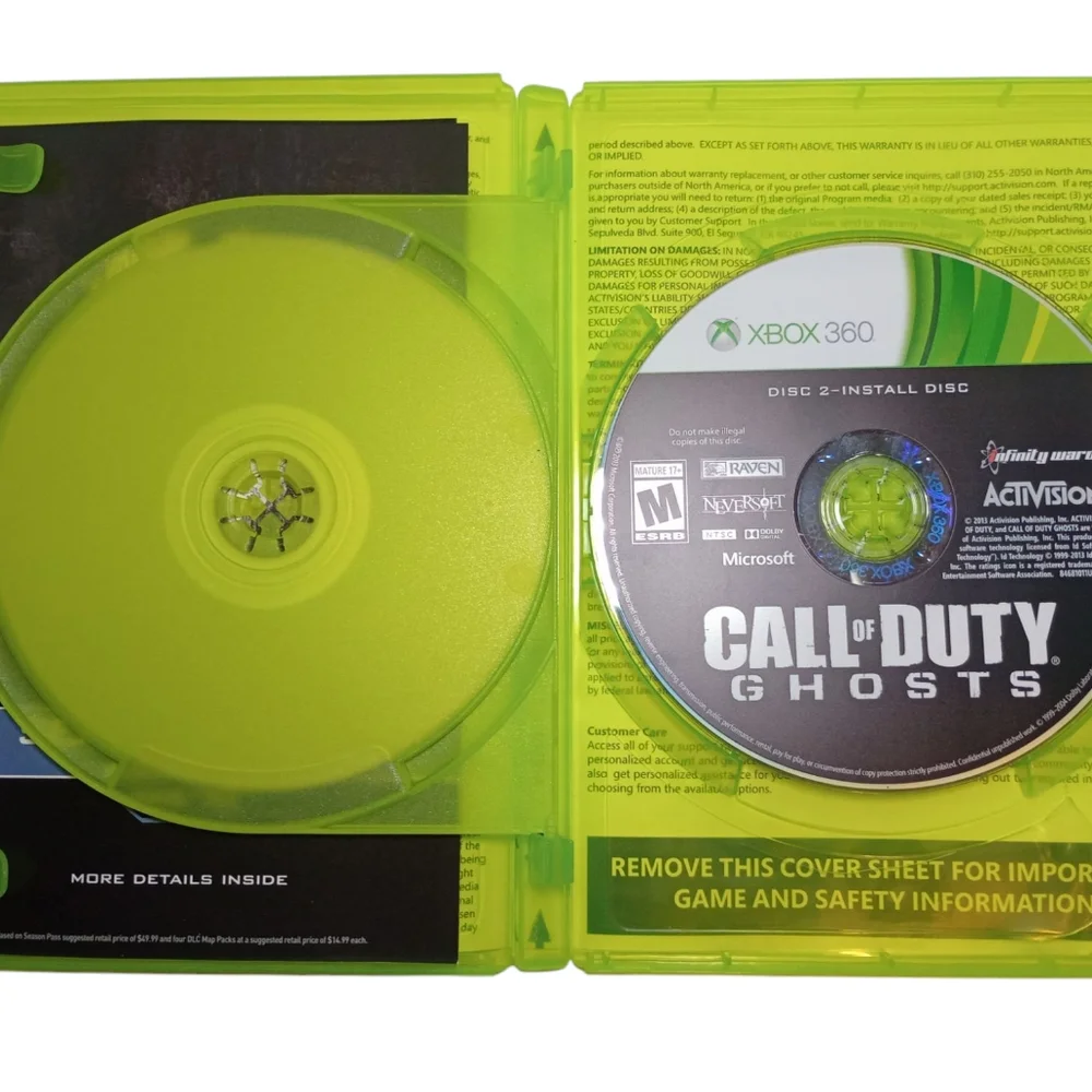 Call of Duty: Ghosts (Microsoft Xbox 360, 2013) - CIB Complete - Tested Works